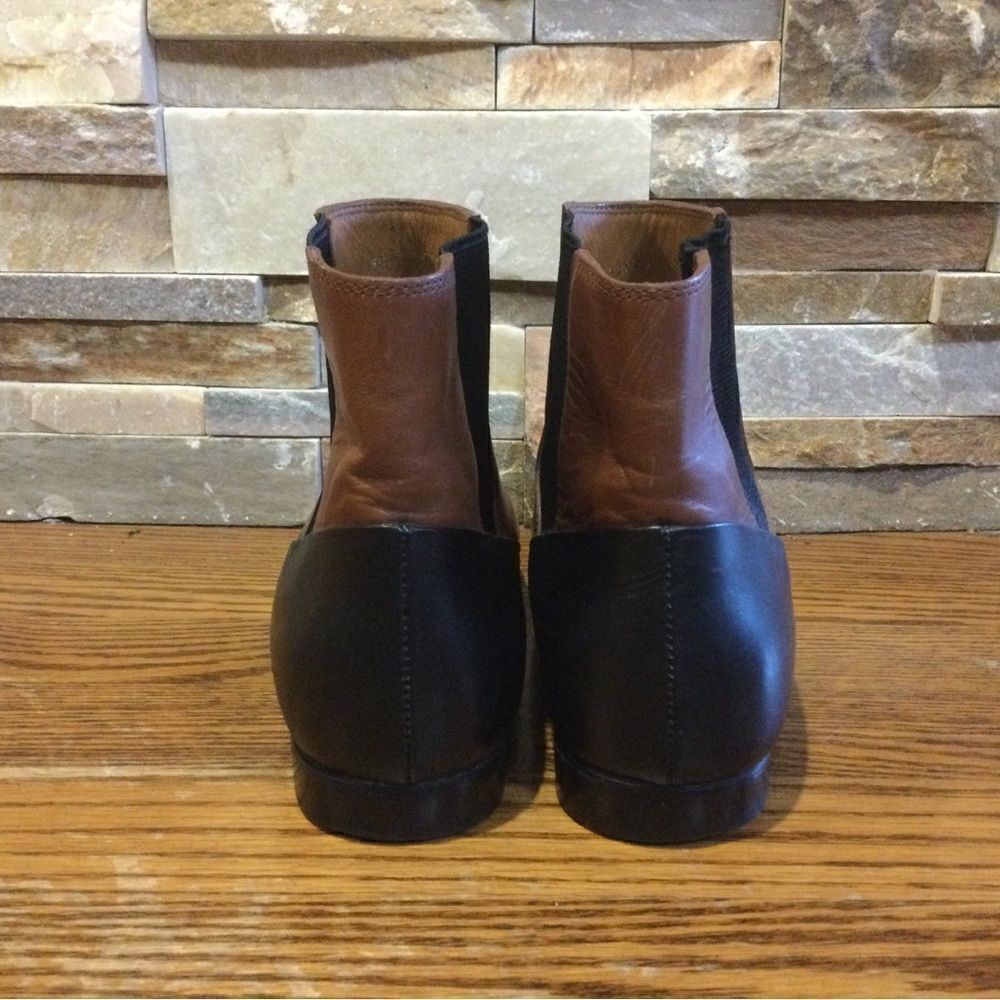 BALENCIAGA Leather Colorblock Pattern Chelsea Boots - Picture 5 of 11